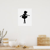 Ballerina Silhouette Poster (Keuken)