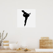 Ballerina Silhouette Poster (Keuken)