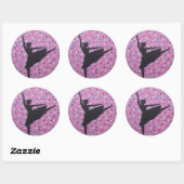 Ballerina Silhouette Stickers (Vel)