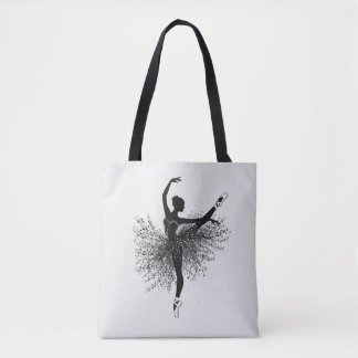 Ballerina Silhouette Tote Bag | Balletdanseres Cad
