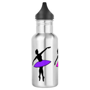 Ballerina Silhouette Tutu Dance Teacher Ballet Waterfles