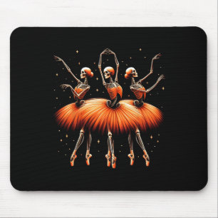 Ballerina Skeleton Dance Grappig Halloween Ballet  Muismat