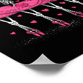 Ballerina Skeleton Dance Grappig Halloween Ballet Poster (Hoek)