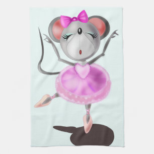 Ballerina Souris Cuisine Serviette Danseur Ballet 