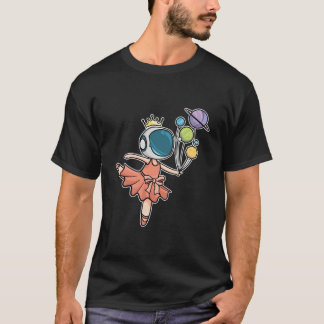 Ballerina Space Astronaut T-shirt