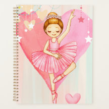 Ballerina Stars et Coeurs jolies Coloré