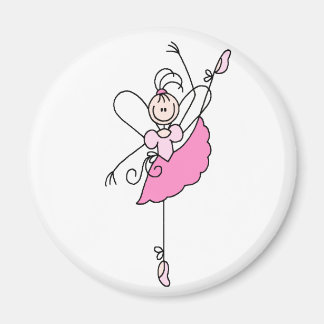 Ballerina Stick Figure Cinq aimants