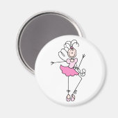 Ballerina Stick Figure Quatre Magnet (Recto/Verso)