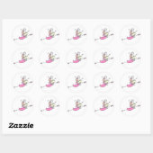Ballerina Stick Figuur Engel Sticker (Vel)
