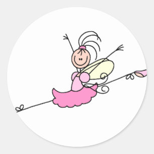 Ballerina Stick Figuur Engel Sticker
