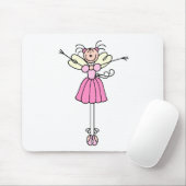 Ballerina Stick Figuur Two Mousepad Muismat (Met muis)