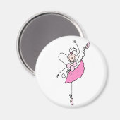 Ballerina Stick Figuur Vijf Magneet (Voorkant / Achterkant)