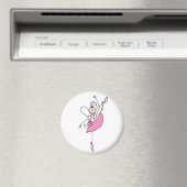 Ballerina Stick Figuur Vijf Magneet (Insitu (Vaatwasser))