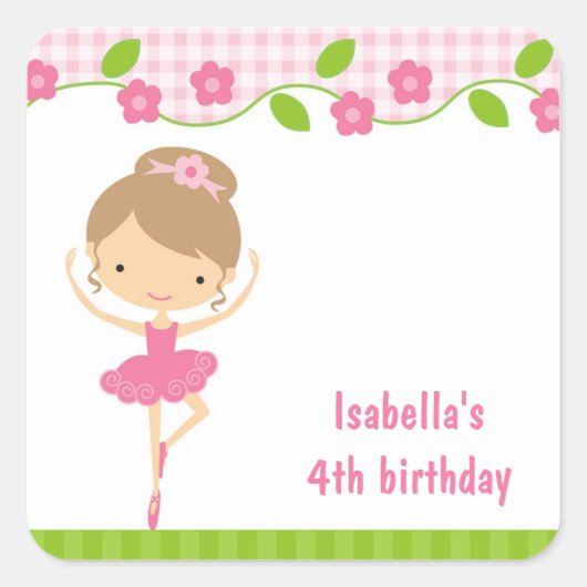 Ballerina Sticker (Voorkant)