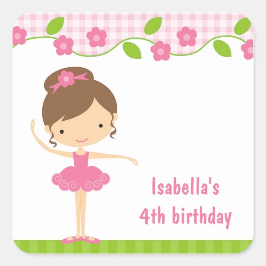 Ballerina Sticker (Voorkant)