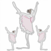 Ballerina Sticker (Voorkant)