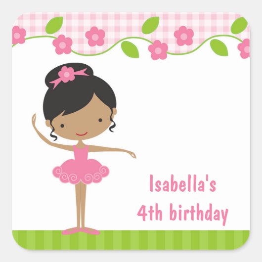 Ballerina Sticker (Voorkant)