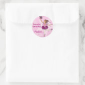 Ballerina sticker de danse gracieuse brunette/rose (Sac)