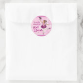 Ballerina sticker de danse gracieuse brunette/rose (Sac)