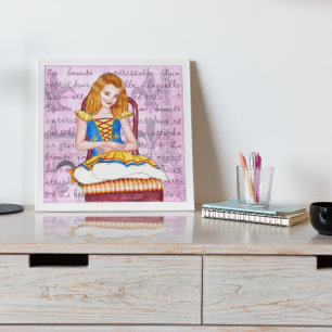 Ballerina stille geest Schrift Poster