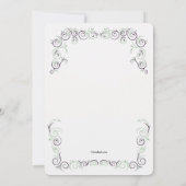 Ballerina sur ses orteils Invitation (Dos)