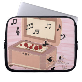 Ballerina Symfonie in een doos - Ballerina Art Laptop Sleeve