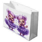 Ballerina Teddy Bears Groot Cadeauzakje (Voorkant Gekanteld)