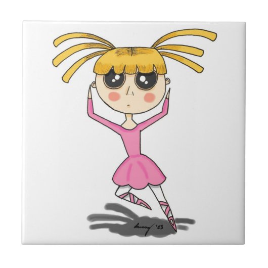 Ballerina Tegel Tegeltje (Voorkant)