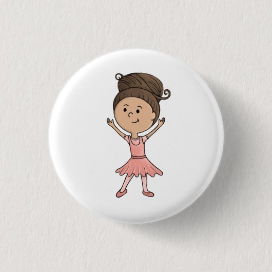 Ballerina-toets Ronde Button 3,2 Cm (Voorkant)