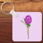 Ballerina Tulip Ballet Dancer Sleutelhanger (Voorkant)