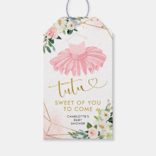 Ballerina Tutu Baby shower Dank u Label Cadeaulabel