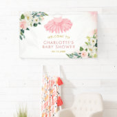 Ballerina Tutu Baby shower Grande bannière (En situation)