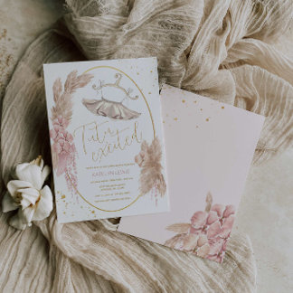 Ballerina Tutu Baby Shower Kaart