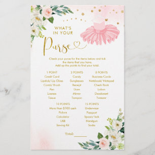 Ballerina Tutu Baby shower Wat zit er in je tas
