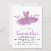 Ballerina TuTu Birthday Uitnodiging (Voorkant)