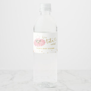 Ballerina Tutu Cute Birthday Water Bottle Labels Waterfles Etiket