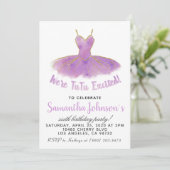 Ballerina TuTu Invitation d'anniversaire (Debout devant)