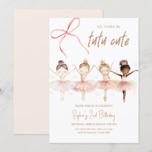 Ballerina Tutu Leuke verjaardagsuitnodiging Kaart