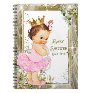 Ballerina Tutu Prinses Baby Shower Gastengestboek Notitieboek