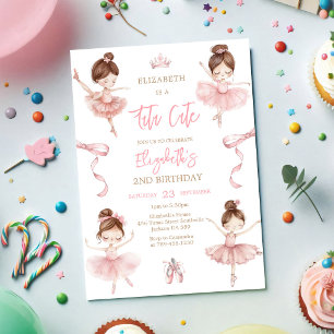 Ballerina Tutu Schattig Roze Ballet Meisje Verjaar Kaart