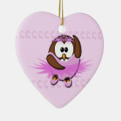 ballerina uil keramisch ornament (Rechts)