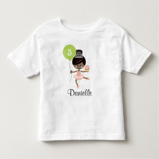 Ballerina Verjaardag Baby Peuter Shirt African Am