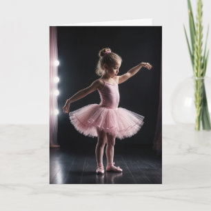 Ballerina verjaardag voor kleindochter kaart