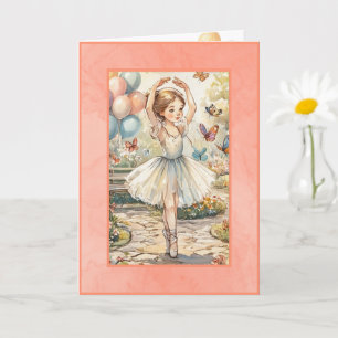 Ballerina Verjaardagskaart Digitale Download Kaart
