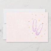 Ballerina Verjaardagsuitnodiging Tutu Schattig Kaart (Achterkant)