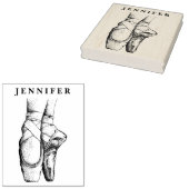 Ballerina Voeten op Pointe #1 Rubberstempel (Gestempeld)