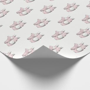 Ballerina Voeten op Punt #1 Lt Roze Cadeaupapier