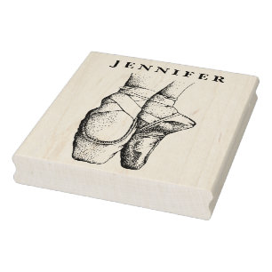 Ballerina Voeten op Punt #1 Rubberstempel
