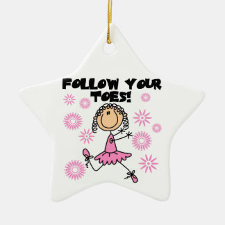 Ballerina Volg je T-shirts en cadeautjes Keramisch Ornament