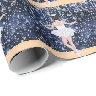 Ballerina Waltz van de Snowflakes Ballet Winter Cadeaupapier